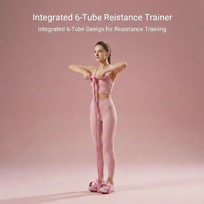 Professional Home Fitness Resistance Training Set with Resistance Trainer, Thigh Trainer, and Weighted Jump Rope