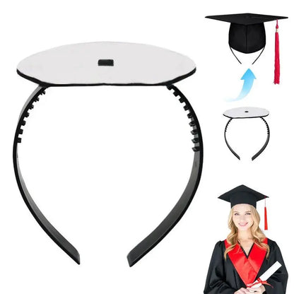 Graduation Cap Headband - Durable Anti-Fall Hair Accessory for Secure Cap Fit on Graduation Day