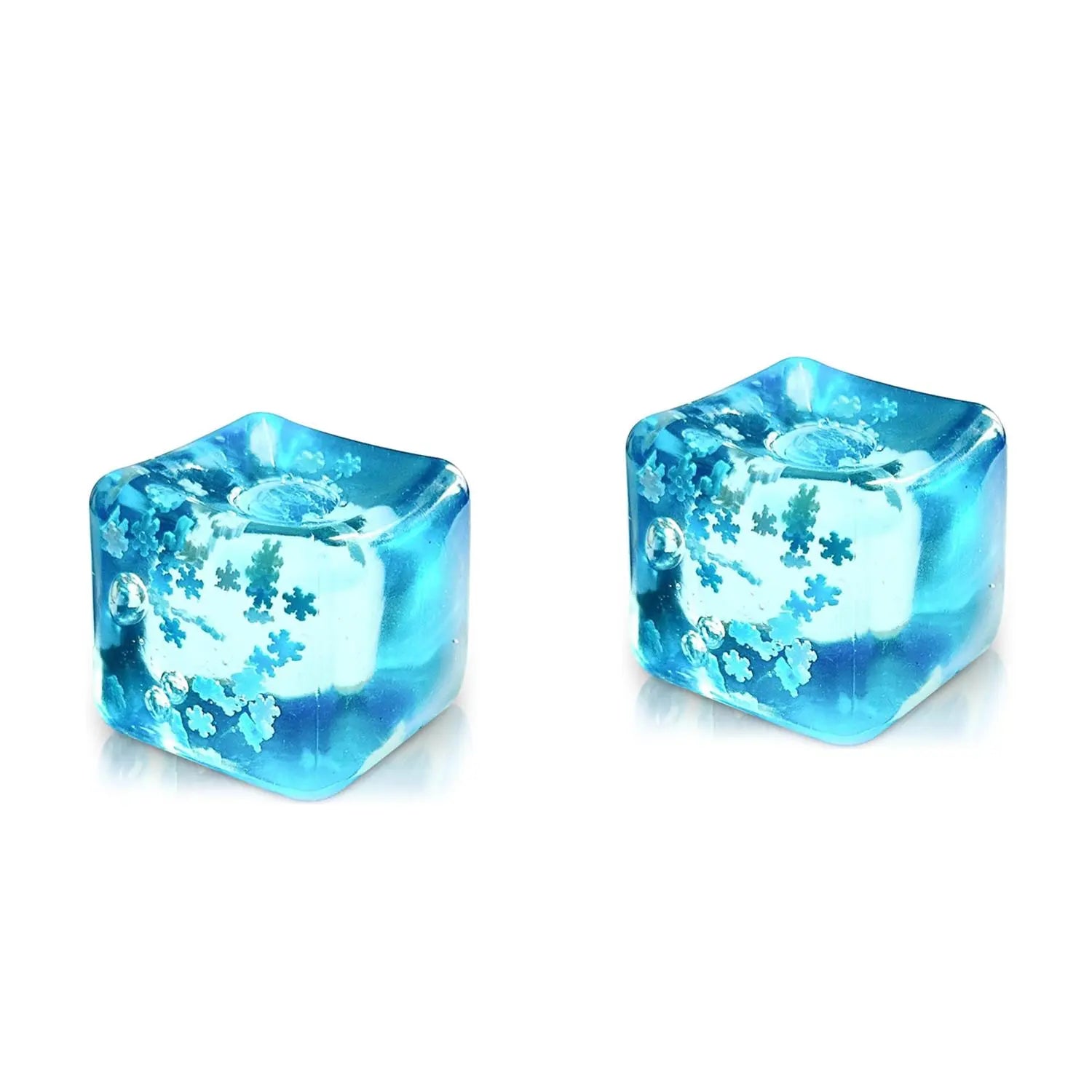 3Pcs Squishy Ice Cube Stress Balls - Snowflakes Design for Ultimate Stress Relief and Fidgeting Fun
