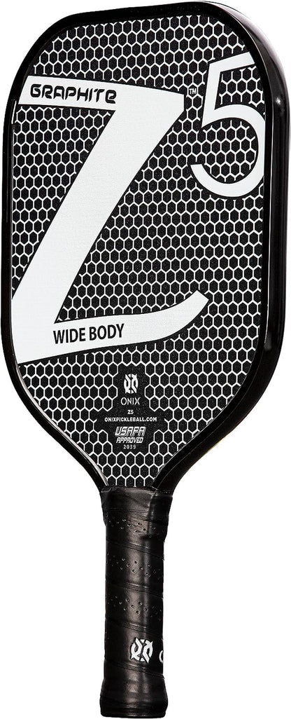 Graphite MOD Z5 Carbon Fiber Pickleball Paddle - Wide-Body Design, Honeycomb Core, Graphite Face, and Cushioned Grip