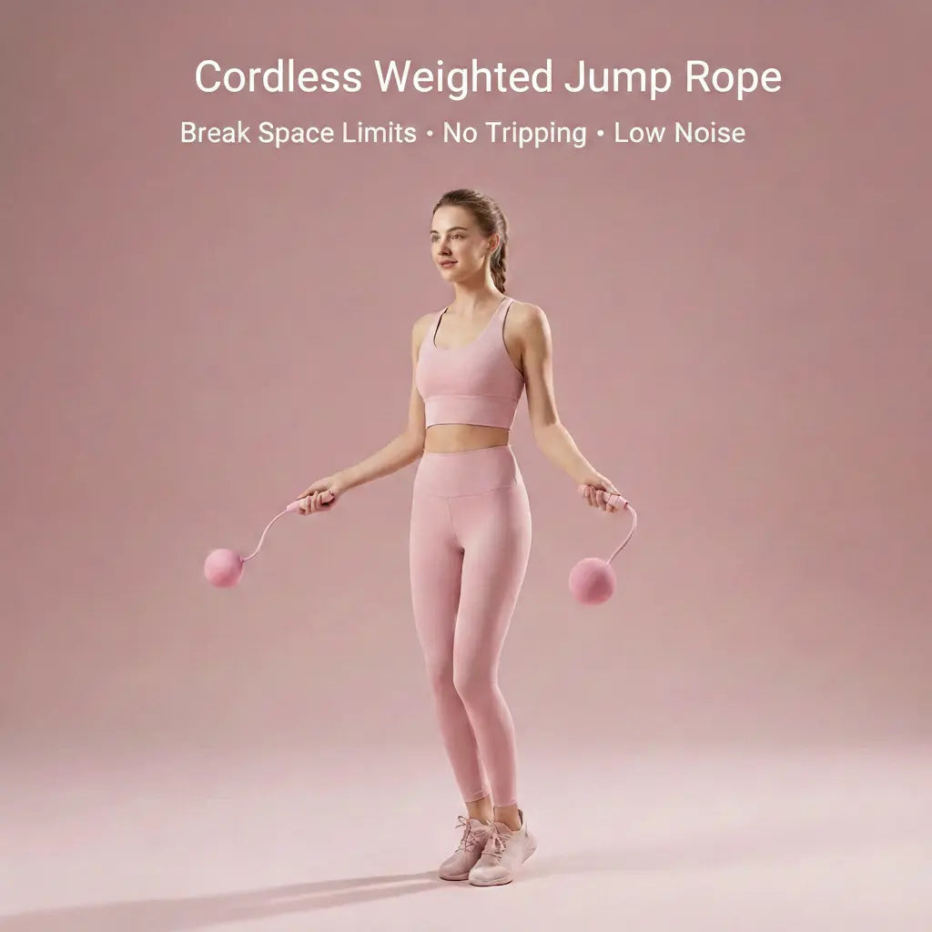 Professional Home Fitness Resistance Training Set with Resistance Trainer, Thigh Trainer, and Weighted Jump Rope