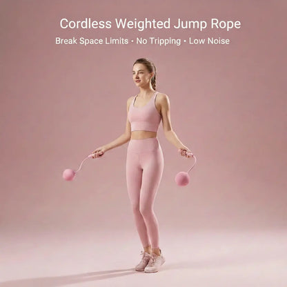 Professional Home Fitness Resistance Training Set with Resistance Trainer, Thigh Trainer, and Weighted Jump Rope