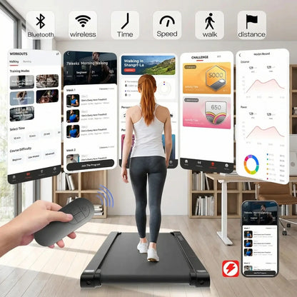 Walking Vibration Pad P1,Vibrating Plate, Remote Control & APP, Lightweight under Desk Treadmills for Home & Office,Servo Motor Technology, 3 in 1 Portable Walking Pad Treadmill, 22 Lbs Fitness Equipment #Summervibes