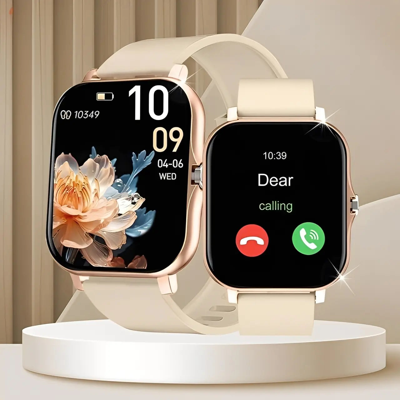 Erun 1.83-Inch HD Smartwatch, Sporty Digital Watch with Bluetooth Calling and Weather App, Compatible with Android and Ios