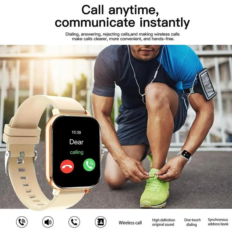 Erun 1.83-Inch HD Smartwatch, Sporty Digital Watch with Bluetooth Calling and Weather App, Compatible with Android and Ios